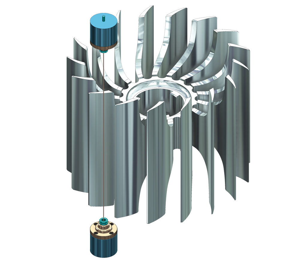 Wire EDM-Cut Turbine Profile