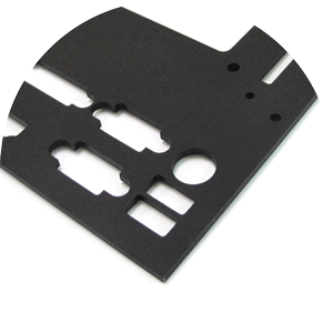 Laser-Cut Black Steel Control Panel