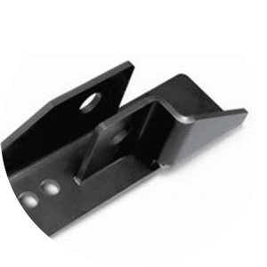 Black-Coated Formed Mounting Bracket
