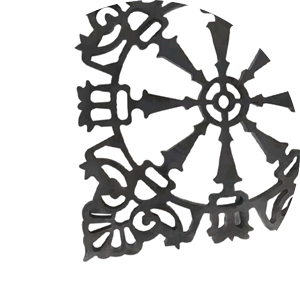 Intricate Laser-Cut Decorative Metal Panel