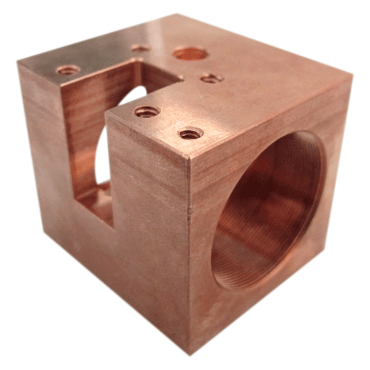 EDM-Cut Copper Electrode Block