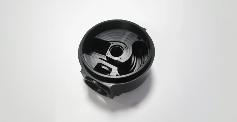 Black-Anodized Circular Instrument Housing