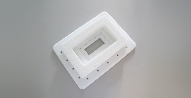 CNC Machined Plastic Mounting Frame