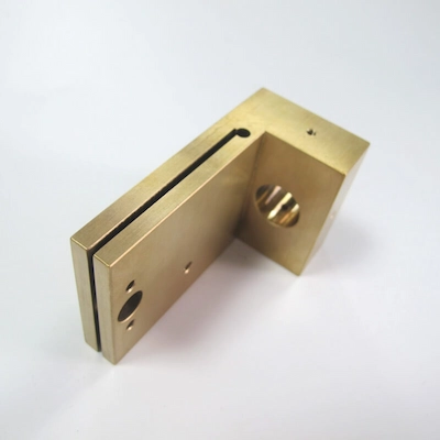 Precision Brass Right-Angle Mounting Bracket