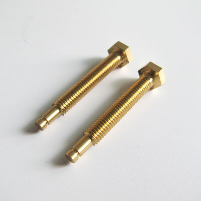 Brass Swiss Turned Threaded Shafts