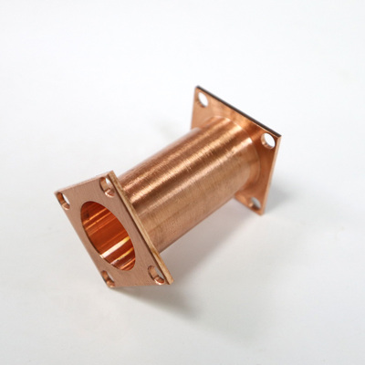 CNC Turned Copper Flanged Sleeve