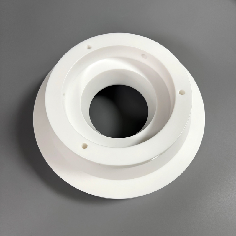 PET CNC Turned Flanged Ring