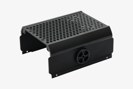 Precision machined manifold-style housing with controlled ports