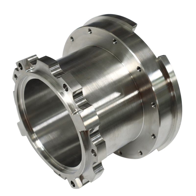 Transparent precision stainless steel CNC machined housing
