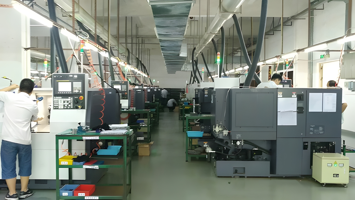 CNC machine shop configured for small batch production
