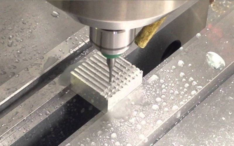 CNC Machining from Solid for aluminum heat sinks