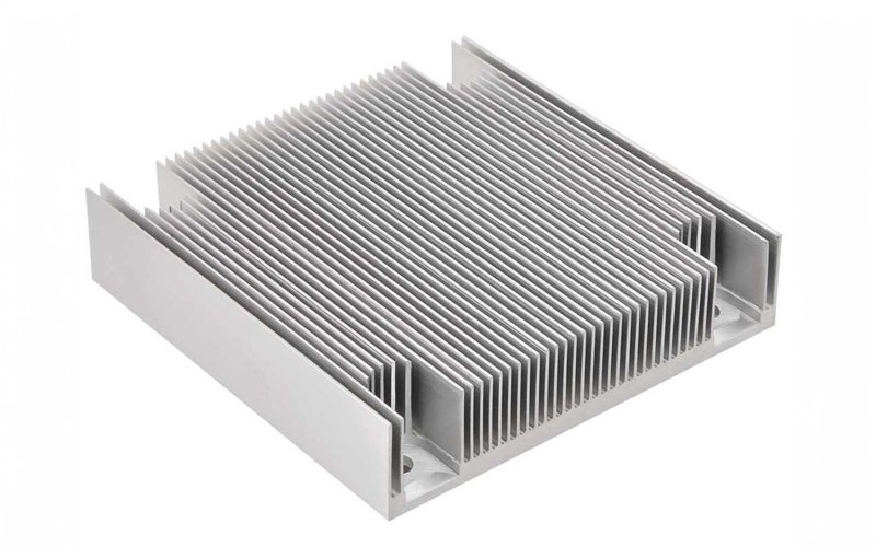 Machined aluminum flat plate heat sink