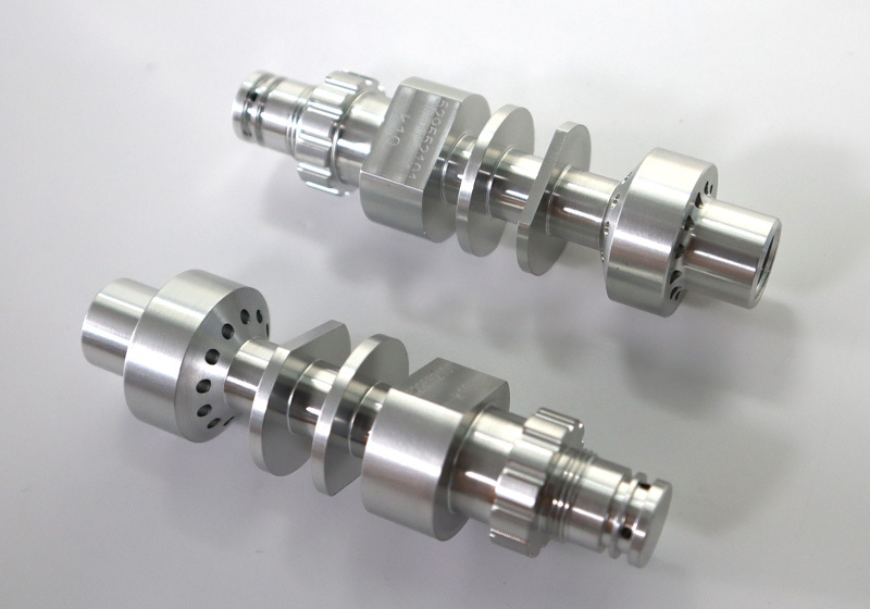 Aluminum stepped shafts with concentric turned features