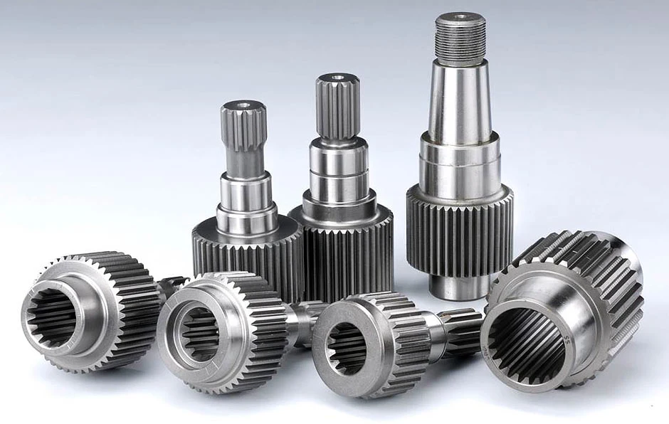 Custom splined and stepped shaft components
