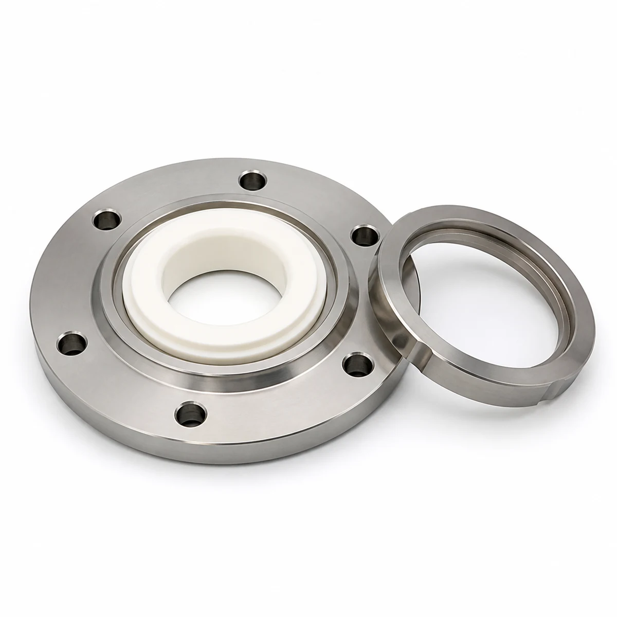 White background Kovar ceramic-to-metal sealing flange